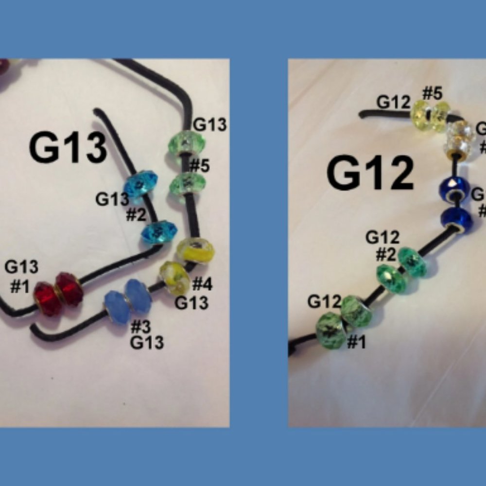 Crystal euro beads  PICK A PAIR   ...  PP-99
